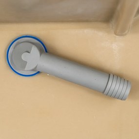 Chiuvetă pătrată Gori cu o singură lavoar + picurator din granit bej