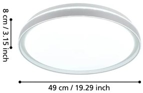 Plafonieră LED dimabilă SELUCI LED/40W/230V 3000-6500K + telecomandă Eglo 99779