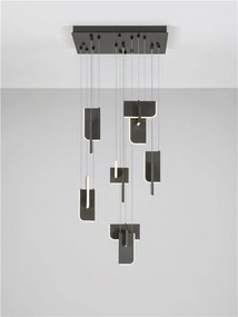 Lustra LED suspendata liniara design decorativ 3000K TOTEM 56W