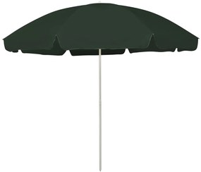Umbrela de plaja, verde, 300 cm Verde, 300 cm