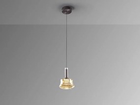 Pendul LED modern design decorativ Scarlet 1L amber