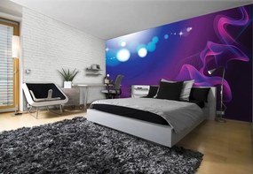 Fototapet - Valuri abstracte violete (254x184 cm)