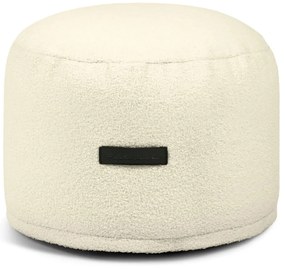 Fotoliu bean bag crem cu tapițerie din țesătură bouclé Mini – SLOWDOWN
