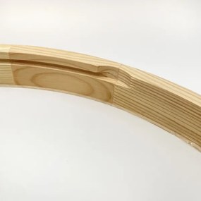 Plafonieră NATURAL MODERN SLIM 3xE27/15W/230V Ø 47,5 cm, finisaj pin
