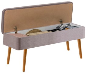 Masă de sufragerie extensibilă cu 2 scaune și bancă Vlasta (pin antlantic + gri). 1073060