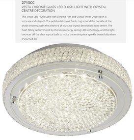 Plafoniera LED moderna design elegant 30cm Flush 2713CC SRT