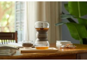 Ceainic maro deschis cu filtru din sticlă 500 ml – Lékué