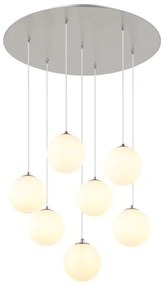 Lustră LED pe cablu Globo 56140-7H RIHA 7xG9/3,5W/230V alb