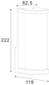 Aplică de exterior Zuma Line SJ15111 TWILIGHT 1xE27/60W/230V IP44 negru