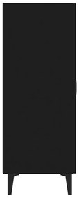 Servantă, negru, 70x34x90 cm, lemn prelucrat