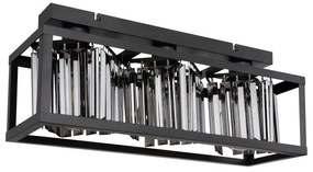 Plafoniera design modern Mathilde negru mat