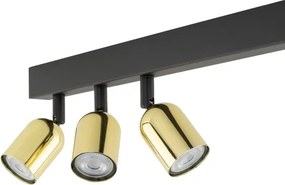 LED RGBW spot reglabil TOP 4xGU10/6,5W/230V 2700-6500K negru/auriu