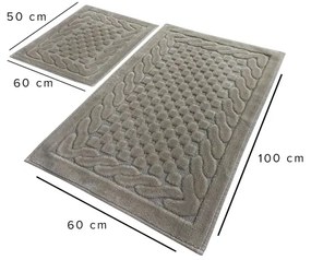 SET 2x covoraș pentru baie BAMBI 60/100 cm bej