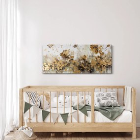 Tablou - pictură abstractă florală (120x50 cm)