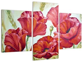 Tablou - Mac - flori (90x60 cm)