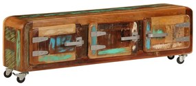 vidaXL Comodă TV, 120 x 30 x 37 cm, lemn masiv reciclat