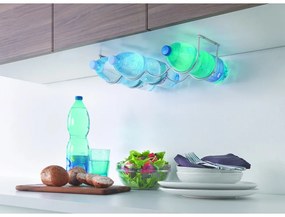 Suport pentru 4 sticle de vin pentru perete din metal My-Bottle – Metaltex