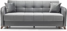 Canapea extensibila cu lada de depozitare living 215x85x90 cm – stofă, roz bordo (trandafiriu)– Roza