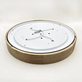 Brilagi - Plafonieră LED CARVALHO MODERN 4xE27/60W/230V stejar diam. 57,5 cm
