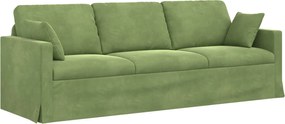 vidaXL Canapea Verde deschis 228 x 78 x 80 cm Catifea