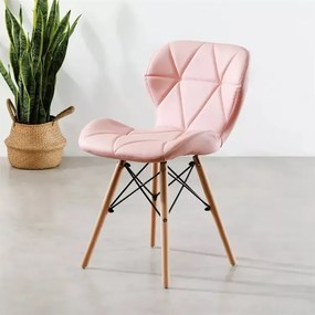 Scaune de sufragerie 4buc din piele, Rose