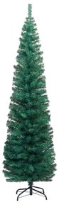 Brad Craciun artificial subtire LED-urigloburi, verde, 210 cm 1, green and rose, 210 cm