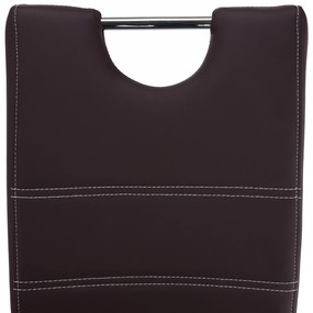 Scaun de sufragerie Abalia New (maro + Crom). 808098