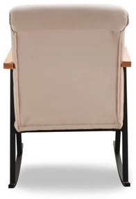 Fotoliu balansoar LUNI, crem