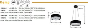 Plafoniera LED design circular KEMP