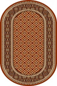 Covor Apium Brick Red Oval, Wilton
