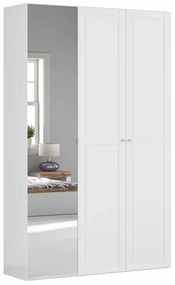 Dulap de haine Flex 133 (alb) (cu oglindă). 1098235