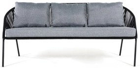 Canapea de grădină cu 3 locuri Bonami Selection North, negru