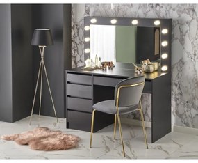 Masă de toaletă AMORIO neagră