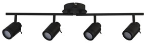 Plafoniera pentru baie cu spoturi directionabile IP44 Samson negru 4L