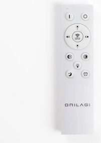 Brilagi - Plafonieră LED dimabilă FALCON II, 80 W, 230 V, 40 x 40 cm, neagră + telecomandă