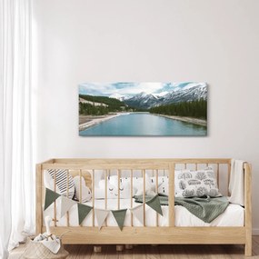 Tablou cu peisaj montan (120x50 cm)