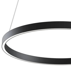Lustra suspendata LED design tehnic, diametru:60cm, Rim negru MYMOD058PL-L32B4K
