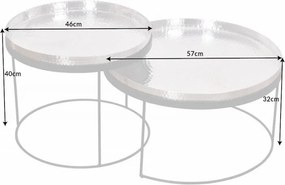 Set de 2 masute design industrial Elements