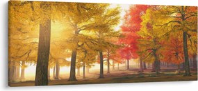 Tablou cu copaci toamna (120x50 cm)