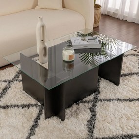Masă de cafea Vetrino Wood Black