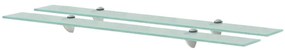 vidaXL Rafturi suspendate, 2 buc., 90 x 20 cm, sticlă, 8 mm
