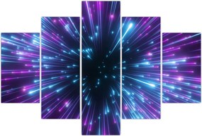 Tablou - Spațiu neon (150x105 cm)