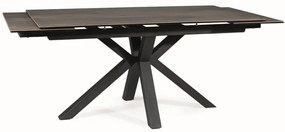 Masa extensibila Columbus Ceramic maro LEGNO/negru L160-240 cm