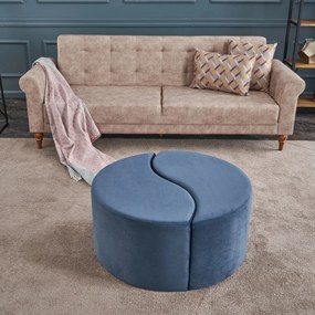 Taburet Alis Puf Blue