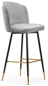 Scaun de bar Beetle M 60 cm negru/auriu