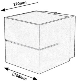 Aplică KAUNAS 1xG9/10W/230V albă Rabalux 7018