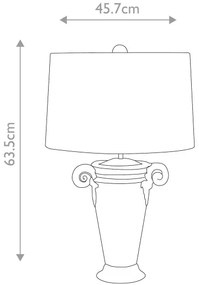 Lampă de masă Flambeau FB-GALLIER-TL GALLIER 1xE27/60W/230V