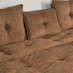 Canapea 3 locuri extensibila, Homs maro,20018