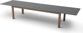 Masă extensibilă din aluminiu Avenberg VALHALLA negru/natural