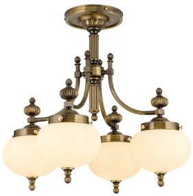 Lustra aplicata eleganta stil clasic Nostalgie 4L patina/ champagne